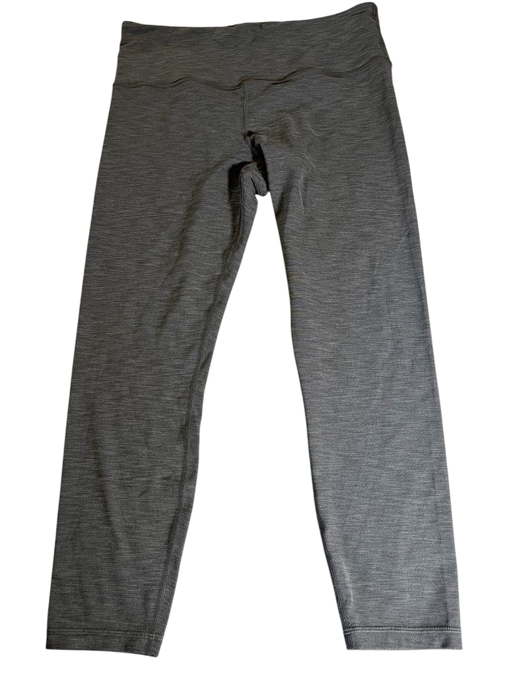 Athleta Heathered Charcoal Gray ultra high rise ELATION 7/8 legging 
Large